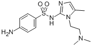 Benzenesulfonamide, 4-amino-N-(1-(2-(dimethylamino)ethyl)-5-methyl-1H- imidazol-2-yl)- CAS#: 71795-51-2