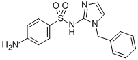 Benzenesulfonamide, 4-amino-N-(1-(phenylmethyl)-1H-imidazol-2-yl)- CAS#: 71795-52-3