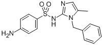 Benzenesulfonamide, 4-amino-N-(5-methyl-1-(phenylmethyl)-1H-imidazol-2 -yl)- CAS#: 71795-49-8