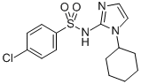 Benzenesulfonamide, 4-chloro-N-(1-cyclohexyl-1H-imidazol-2-yl)- CAS#: 71795-43-2