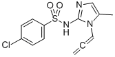 Benzenesulfonamide, 4-chloro-N-(5-methyl-1-(1,2-propadienyl-1H-imidazo l-2-yl)- CAS#: 71795-40-9