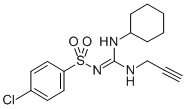 Benzenesulfonamide, 4-chloro-N-((cyclohexylamino)(2-propynylamino)meth ylene)- CAS#: 71795-23-8