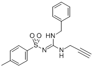 Benzenesulfonamide, 4-methyl-N-(((phenylmethyl)amino)(2-propynylamino) methylene)-, CAS#: 71795-21-6