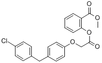 Benzoic acid, 2-(((4-((4-chlorophenyl)methyl)phenoxy)acetyl)oxy)-, met hyl ester CAS#: 71548-27-1