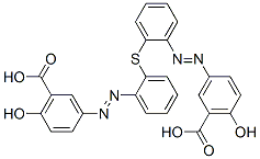 Benzoic acid, 3,3'-[thiobis(2,1-phenyleneazo)]bis[6-hydroxy- CAS#: 72245-48-8