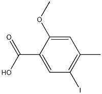 Benzoic acid, 5-iodo-2-methoxy-4-methyl- CAS#: 1241674-09-8