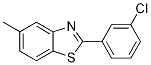 Benzothiazole, 2-(3-chlorophenyl)-5-Methyl- CAS#: 1242303-21-4