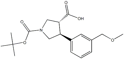 Boc-(+/-)-trans-4-(3-MethoxyMethyl-phenyl)-pyrrolidine-3-carboxylic acid CAS#: 1161787-85-4