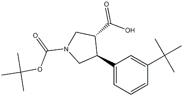 Boc-(+/-)-trans-4-(3-tert-butyl-phenyl)-pyrrolidine-3-carboxylic acid CAS#: 1381947-45-0