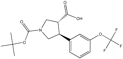 Boc-(+/-)-trans-4-(3-trifluoroMethoxy-phenyl)-pyrrolidine-3-carboxylic acid CAS#: 1255934-39-4