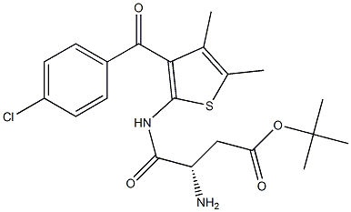 Butanoic acid, 3-aMino-4-[[3-(4-chlorobenzoyl)-4,5-diMethyl-2-thienyl]aMino]-4-oxo-, 1,1-diMethylethyl ester, (3S)- CAS#: 1268524-66-8