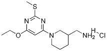 C-[1-(6-Ethoxy-2-Methylsulfanyl-pyriMidin-4-yl)-piperidin-3-yl]-MethylaMine hydrochloride CAS#: 1353958-20-9