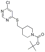 4-(6-Chloro-pyriMidin-4-ylsulfanylMethyl)-piperidine-1-carboxylic acidtert-butyl ester CAS#: 1353945-58-0