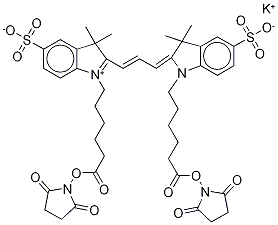 CYANINE 3 BIHEXANOIC ACID DYE, SUCCINIMIDYL ESTER, POTASSIUM SALT CAS#: 1311966-47-8