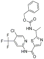 CarbaMic acid, N-[1-[5-[[[5-chloro-4-(trifluoroMethyl)-2-pyridinyl]aMino]carbonyl]-2-thiazolyl]ethyl]-, phenylMethyl ester CAS#: 1095823-54-3