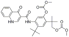 Carbonic acid, 5-[[(1,4-dihydro-4-oxo-3-quinolinyl)carbonyl]aMino]-4-(1,1-diMethylethyl)-2-[2-[(Methoxycarbonyl)oxy]-1,1-diMethylethyl]phenyl Methyl ester CAS#: 1246213-33-1