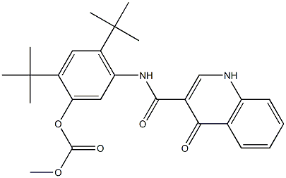 Carbonic acid 5-[[(1,4-dihydro-4-oxo-3-quinolinyl)carbonyl]amino]-2,4-bis(1,1-dimethylethyl)phenyl methyl ester CAS#: 1246213-45-5