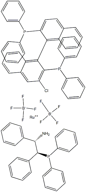 Chloro[(S)-2,2'-bis(diphenylphosphino)-1,1'-binaphthyl][(1S,2S)-2-(diphenylphosphino)-1,2-diphenylethanamine]ruthenium(II)  tetrakis(pentafluorophenyl)borate, min. 97% CAS#: 1150316-02-1