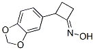 Cyclobutanone, 2-(1,3-benzodioxol-5-yl)-, oxime CAS#: 71749-90-1
