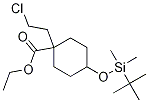 Cyclohexanecarboxylic acid, 1-(2-chloroethyl)-4-[[(1,1-diMethylethyl)diMethylsilyl]oxy]-, ethyl ester CAS#: 1097729-64-0