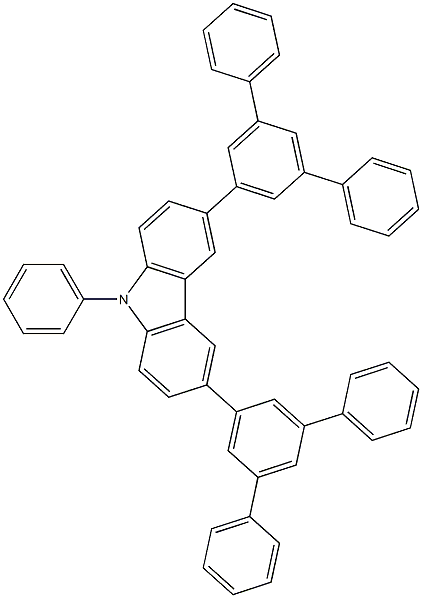 CzTP , 3,6-bis[(3,5-diphenyl)phenyl]-9-phenyl-carbazole CAS#: 1201649-79-7
