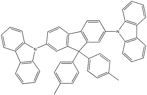 DPFL-CBP , 2,7-Bis(carbazol-9-yl)-9,9-ditolylfluorene CAS#: 1174006-50-8
