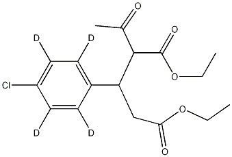 Diethyl 2-Aceto-3-(4-chlorophenyl-d4)glutarate CAS#: 1189724-35-3