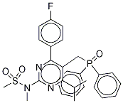 Diphenyl 4-(4-Fluorophenyl)-6-isopropyl-2-(N-methylmethylsulfonyl)amino-pyrimidin-5-yl -methyl]phosphine Oxide-D6 CAS#: 1185122-39-7