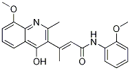 (E)-3-(4-HYDROXY-8-METHOXY-2-METHYLQUINOLIN-3-YL)-N-(2-METHOXYPHENYL)BUT-2-ENAMIDE CAS#: 1072944-93-4