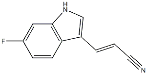 (E)-3-(6-fluoro-1H-indol-3-yl)acrylonitrile CAS#: 1316695-32-5