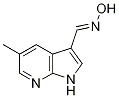 (E)-5-Methyl-1H-pyrrolo[2,3-b]pyridine-3-carbaldehyde oxime CAS#: 1198098-52-0