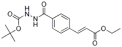 (E)-tert-butyl 2-(4-(3-ethoxy-3-oxoprop-1-en-1-yl)benzoyl)hydrazinecarboxylate CAS#: 1223593-71-2