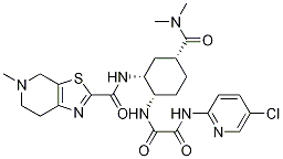 EthanediaMide, N1-(5-chloro-2-pyridinyl)-N2-[(1S,2R,4R)-4-[(diMethylaMino)carbonyl]-2-[[(4,5,6,7-tetrahydro-5-Methylthiazolo[5,4-c]pyridin-2-yl)carbonyl]aMino]cyclohexyl]- CAS#: 1255529-26-0