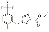 Ethyl 1-(2-fluoro-5-(trifluoromethyl)benzyl)-1H-imidazole-4-carboxylate CAS#: 1260789-05-6