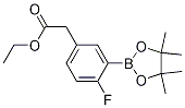 Ethyl 2-(4-fluoro-3-(4,4,5,5-tetraMethyl-1,3,2-dioxaborolan-2-yl)phenyl)acetate CAS#: 1198615-88-1