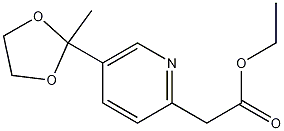 Ethyl 2-[5-(2-Methyl-1,3-dioxolan-2-yl)-2-pyridyl]acetate CAS#: 1076198-08-7