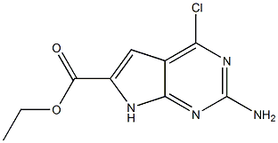 Ethyl 2-aMino-4-chloro-7H-pyrrolo[2,3-d]pyriMidine-6-carboxylate CAS#: 1260860-78-3