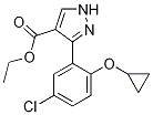 Ethyl 3-(5-chloro-2-cyclopropoxyphenyl)-1H-pyrazole-4-carboxylate CAS#: 1260169-32-1