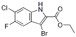 Ethyl 3-bromo-6-chloro-5-fluoro-1H-indole-2-carboxylate CAS#: 1245644-30-7