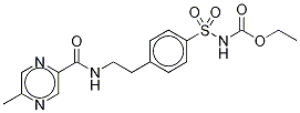 Ethyl 4-(-(5-Methylpyrazine-2-carboxyamido)ethyl)benzene Sulfonamide Carbamate CAS#: 1076198-09-8