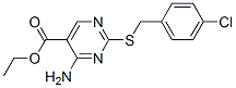 Ethyl 4-amino-2-[p-chlorobenzylthio]-5-pyrimidinecarboxylate CAS#: 71552-17-5