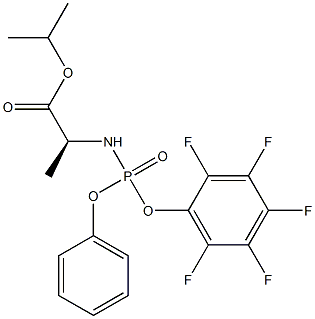 L-Alanine, N-[(R)-(2,3,4,5,6-pentafluorophenoxy)phenoxyphosphinyl]-, 1-Methylethyl ester CAS#: 1337529-56-2
