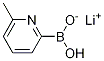 Lithium hydrogen-6-methylpyridine-2-boronate CAS#: 1256345-49-9