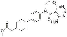 Methyl 2-((1r,4r)-4-(4-(4-aMino-5-oxo-7,8-dihydropyriMido[5,4-f][1,4]oxazepin-6(5H)-yl)phenyl)cyclohexyl)acetate CAS#: 1109277-49-7