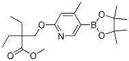 Methyl 2-ethyl-2-(((4-Methyl-5-(4,4,5,5-tetraMethyl-1,3,2-dioxaborolan-2-yl)pyridin-2-yl)oxy)Methyl)butanoate CAS#: 1383002-31-0