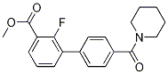Methyl 2-fluoro-3-[4-(piperidinocarbonyl)phenyl]benzoate CAS#: 1381944-63-3
