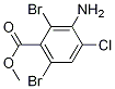 Methyl 3-amino-2,6-dibromo-4-chlorobenzoate CAS#: 1187386-29-3