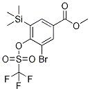 Methyl 3-bromo-4-(((trifluoromethyl)sulfonyl)-oxy)-5-(trimethylsilyl)benzoate CAS#: 1242069-33-5