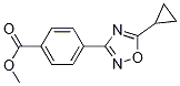 Methyl 4-(5-Cyclopropyl-1,2,4-oxadiazol-3-yl)benzoate CAS#: 1166756-86-0