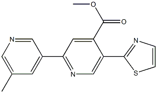 Methyl 5'-Methyl-5-(1,3-thiazol-2-yl)-2,3'-bipyridine-4-carboxylate CAS#: 1224846-10-9